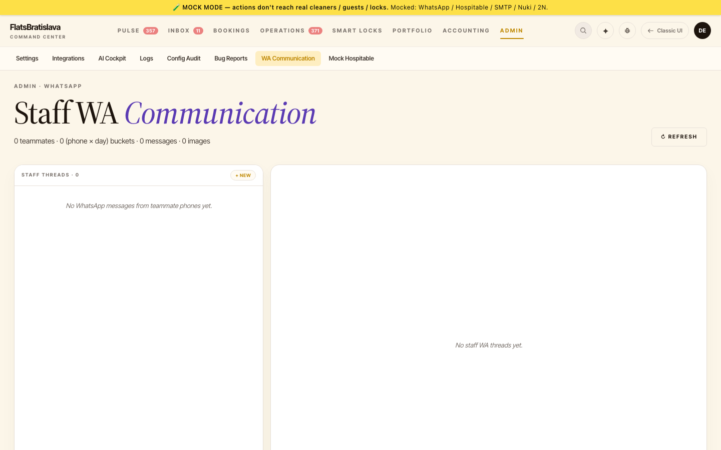 WA Communication — notifications thread
