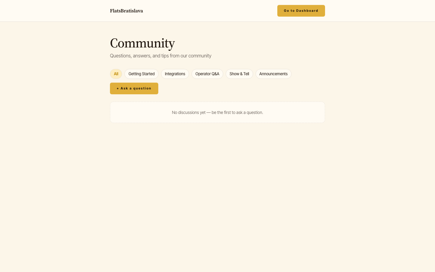 Public /community page