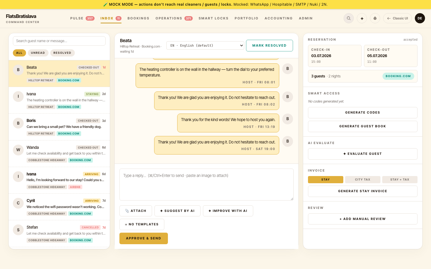 V28 Inbox — thread view